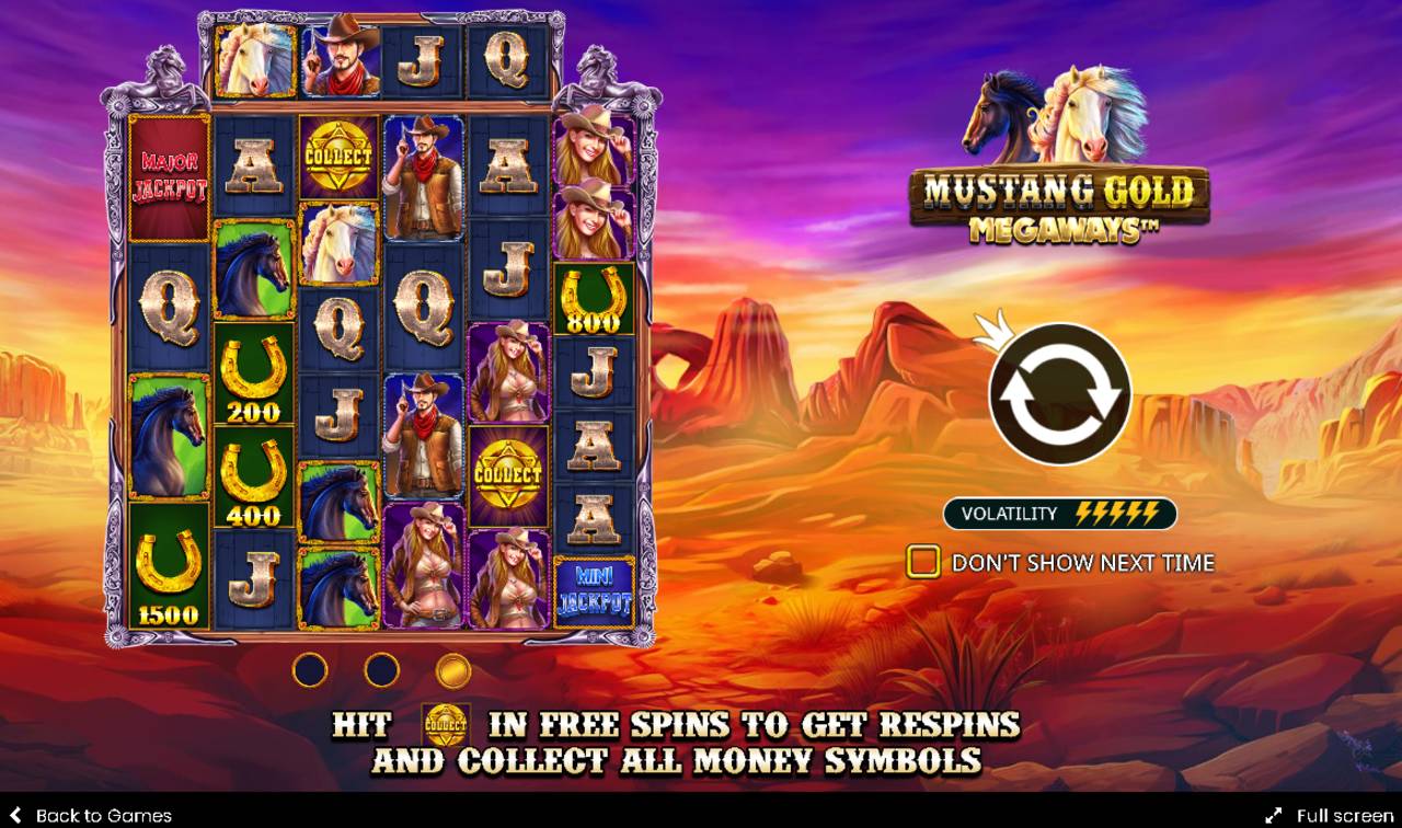 Mustang Gold Megaways (Pragmatic Play) Image 1